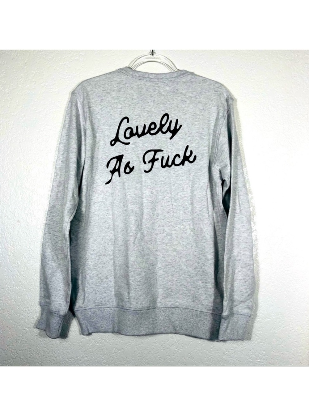Hell Babes Lovely AF Grey Crewneck Sweater - Size L